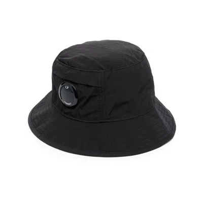 C.p. Company Hats In Black