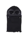 C.p. Company Wool Balaclava Featuring Integrated Goggles In Black