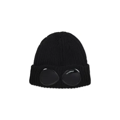 C.P. COMPANY HATS BLACK