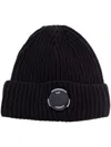 C.p. Company Lens Detail Beanie Hat In Black