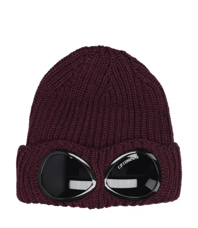 C.p. Company Hats Bordeaux In Burgundy