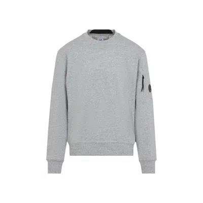 C.p. Company Heather Grey Cotton Sweatshirt In Gray