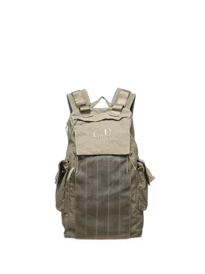 C.p. Company Herringbone Mixed Backpack In Brown