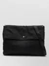 C.p. Company Herringbone Shoulder Bag Adjustable Strap Handle In Black