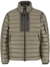 C.p. Company High Collar Dd-shell Bomber Jacket In Green