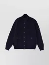C.p. Company High Collar Knitwear Patch Pockets