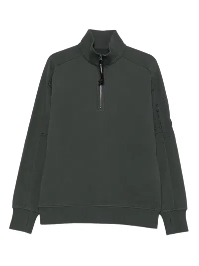 C.p. Company High Half-zip Neck Sweatshirt In Green