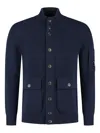 C.p. Company C. P. Company Cotton Cardigan In Blue