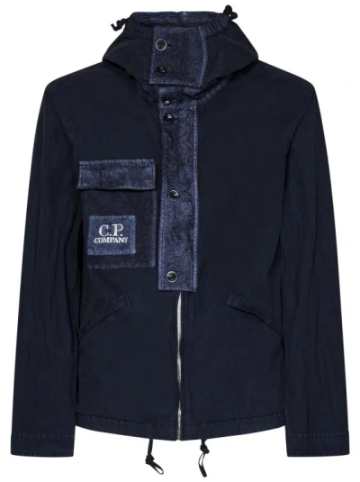 C.p. Company High-neck Field Jacket In Black