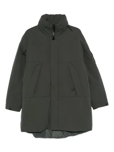 C.p. Company High-neck Panelled Jacket In Green