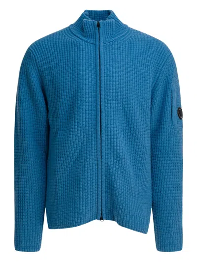 C.P. COMPANY HIGH-NECK ZIP-UP CARDIGAN