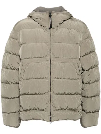 C.p. Company Taupe Chrome-r Goggle Down Jacket In 359 Walnut