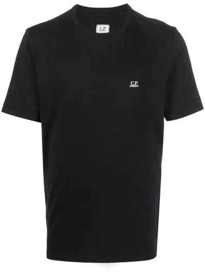 C.p. Company Hood-print Cotton T-shirt In Black