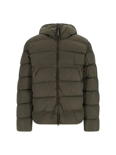 C.p. Company Hooded Botito Down Jacket In Green
