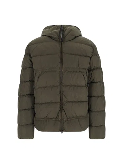 C.p. Company Hooded Botito Down Jacket In Green
