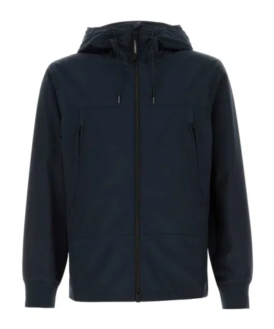 C.p. Company Hooded Casual Jacket In Black