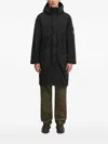 C.p. Company Hooded Coat In Black