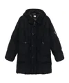 C.p. Company Hooded Down Jacket In Black