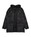 C.p. Company Hooded Down Jacket In Black