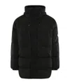 C.p. Company Hooded Down Jacket In Black