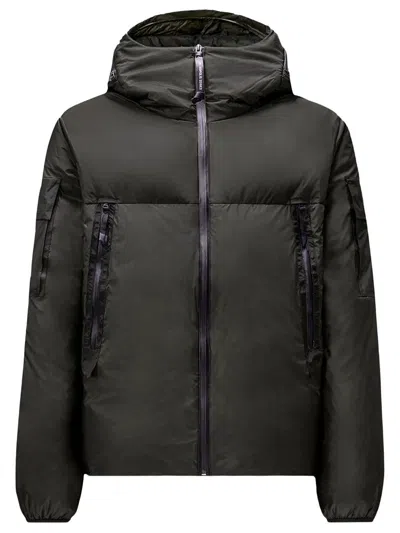 C.p. Company Hooded Down Jacket Metropolis Series In Metroshield In Black