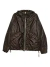 C.p. Company Hooded Drawstring Jacket In Brown