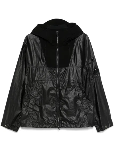 C.p. Company Hooded Jacket In Black