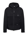C.p. Company Hooded Jacket In Black