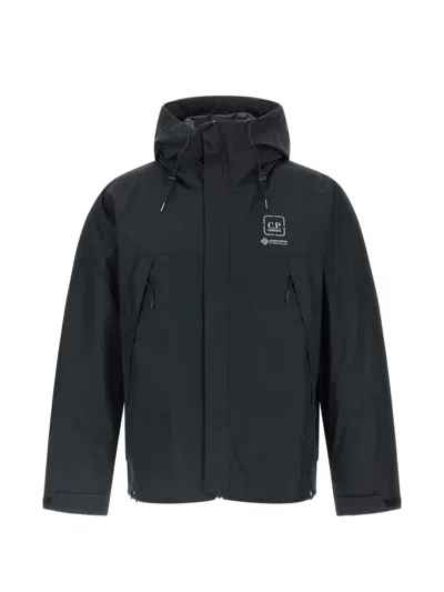 C.p. Company Hooded Jacket In Black