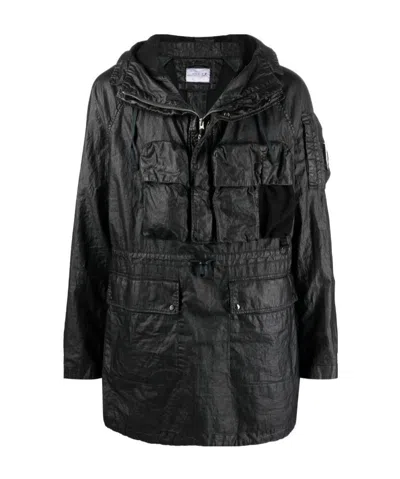 C.p. Company Hooded Jacket In Black