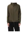 C.p. Company Recycled Polyester Hooded Jacket Lens In Brown