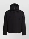 C.p. Company Sleek Black Medium Jacket With Adjustable Hood And Zippered Pockets In Black