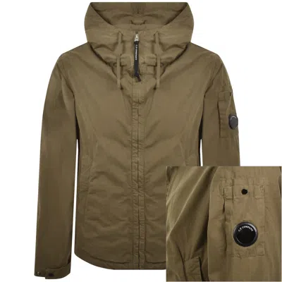 C.p. Company Cp Company Hooded Jacket Ermine Brown