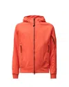 C.p. Company Hooded Jacket With Breathable Fabric In Orange