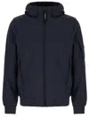 C.p. Company Midnight Blue Stretch Polyester Jacket In Black