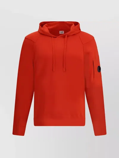 C.p. Company Hooded Knit Sweater Arm Pocket