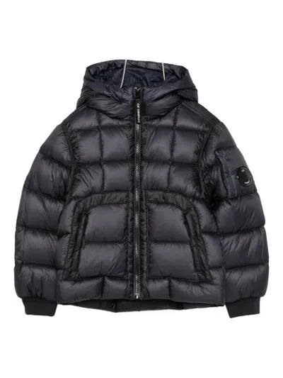 C.p. Company Kids' Hooded Padded Jacket In Black