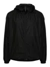 C.p. Company C.p.company Black Ripstop Texture Padded Design Classic Hood Coat In Black