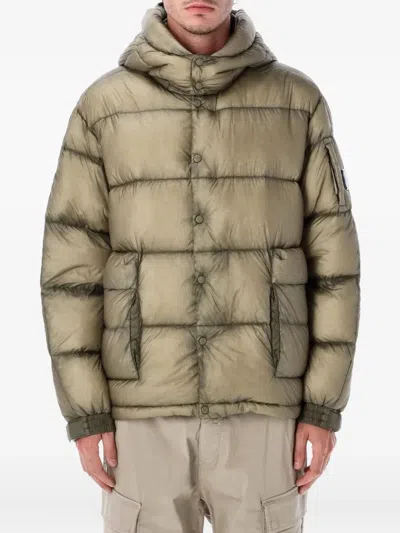 C.p. Company C.p.company Hooded Jacket With Lens Detail In Green