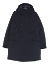 C.p. Company Hooded Pocket Coat In Blue