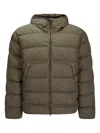C.p. Company Long-sleeved Quilted Casual Jacket In Brown