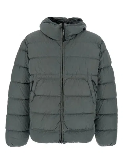C.P. COMPANY HOODED QUILTED JACKET