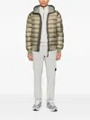 C.p. Company Hooded Quilted Jacket In Green