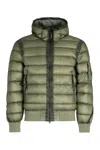 C.p. Company C.p.company Hooded Jacket With Lens Detail In Green