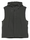 C.p. Company Hooded Sleeveless Waistcoat In Gray