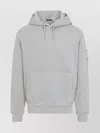 C.p. Company Hooded Sweater With Ribbed Cuffs And Hem In Gray