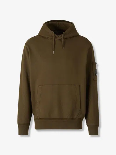 C.p. Company Hooded Sweatshirt In Green