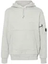 C.p. Company Relaxed Fit Hooded Sweatshirt With Kangaroo Pocket In Gray