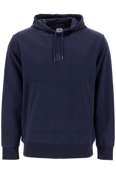 C.p. Company Hooded Sweatshirt In Stretch Jersey In Blue