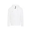 C.p. Company Men Sweatshirts Hooded Open In Diagonal Raised Fleece In White